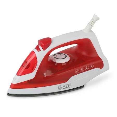 Commercial Care Steam Iron, Self-Cleaning Steamer for Clothes with Nonstick Soleplate CCSI100